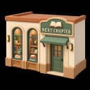 Illustration of a small bookshop storefront